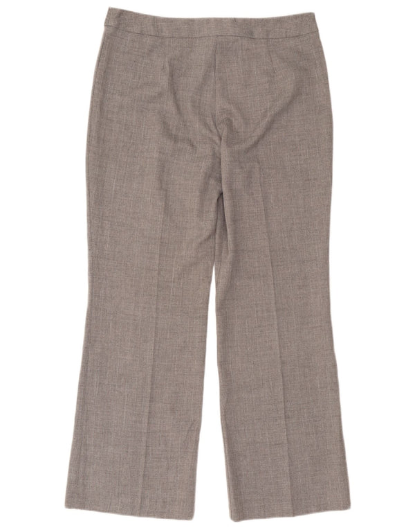 Pantaloni de costum pentru femei Marks & Spencer UK 14 Medium L32 L28 Gri Herringbone