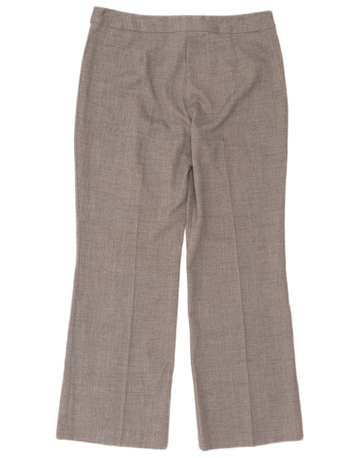Pantaloni de costum pentru femei Marks & Spencer UK 14 Medium L32 L28 Gri Herringbone