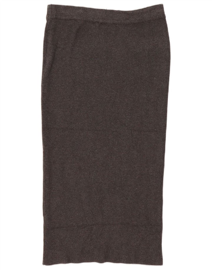 Fusta dreaptă tricotată pentru femei Zara Medium W28 Gri Viscoză