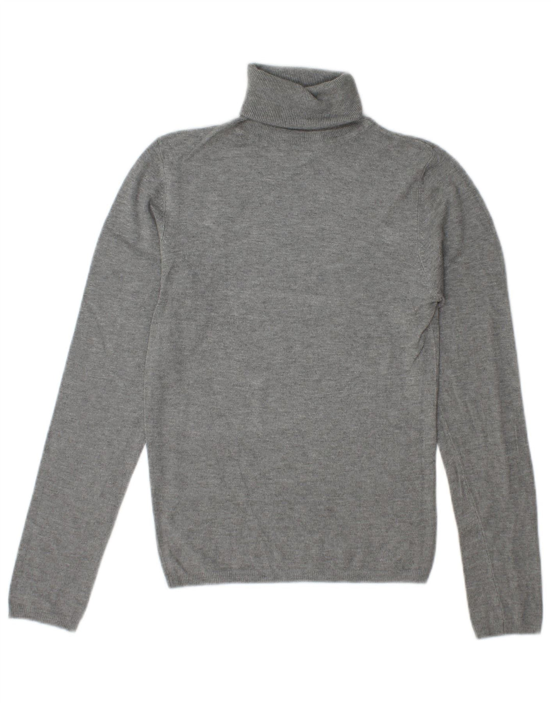 Pulover pentru femei cu gât rulat Zara UK 10, raion mic, gri