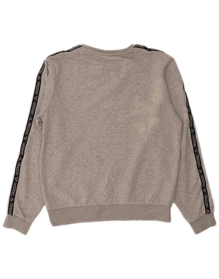 Hanorac grafic pentru bărbați KAPPA Pulover mare bumbac gri