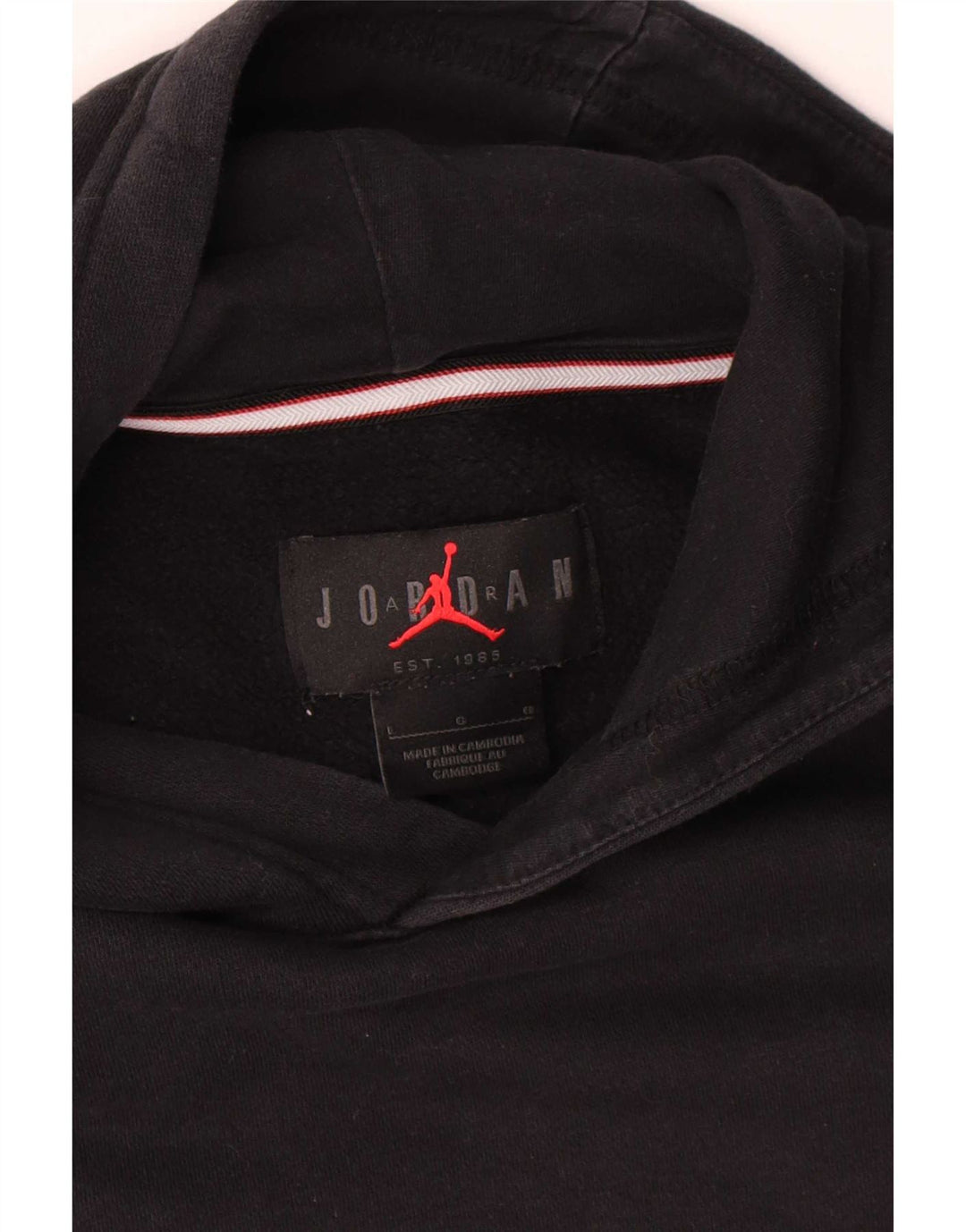 Jumper Jordan pentru bărbați, bumbac mare, negru