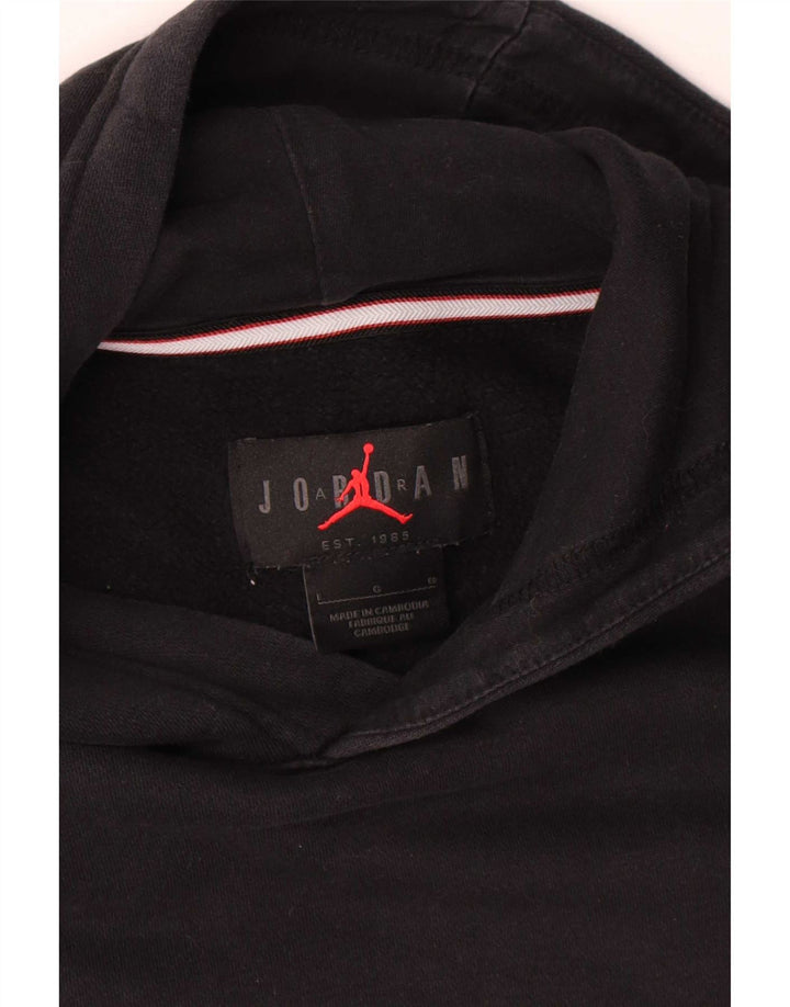 Jumper Jordan pentru bărbați, bumbac mare, negru