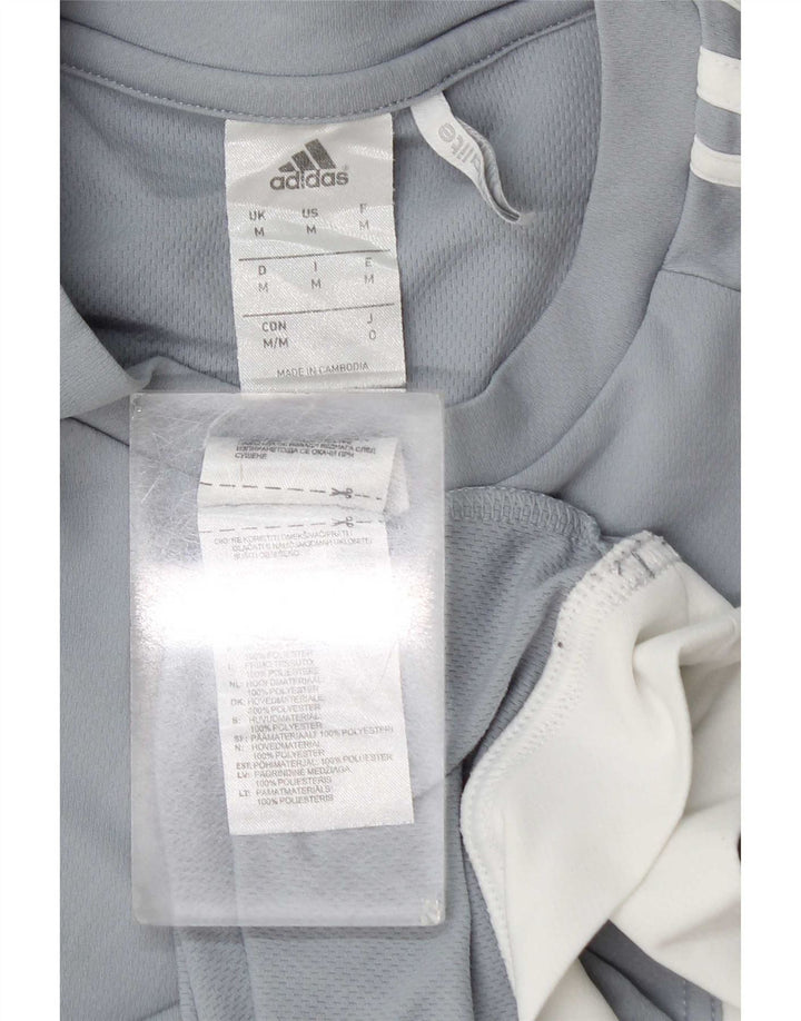 Tricou pentru bărbați Adidas Top Mediu Albastru Poliester Colorblock