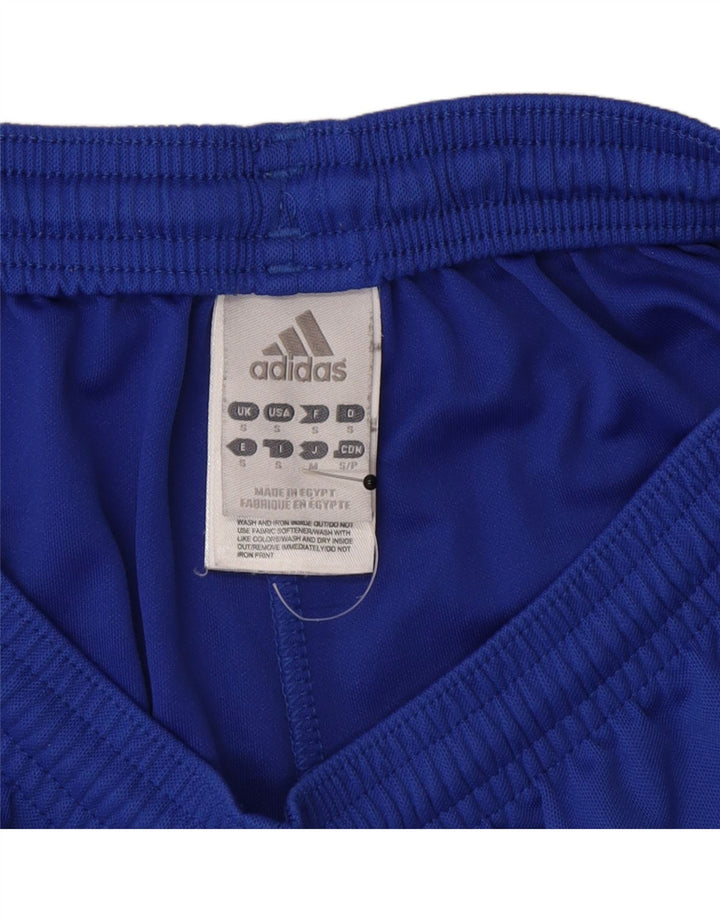 Pantaloni scurți sport pentru bărbați Adidas Climalite, poliester mic, albastru