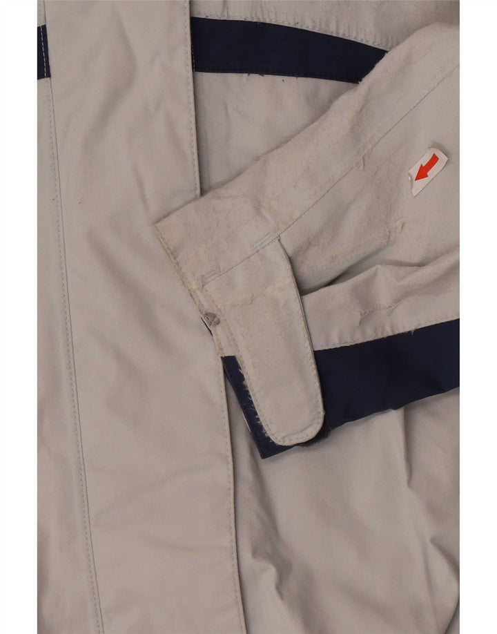 Jack Wolfskin Jachetă de ploaie cu glugă pentru femei UK 14 Medium Blue Colorblock