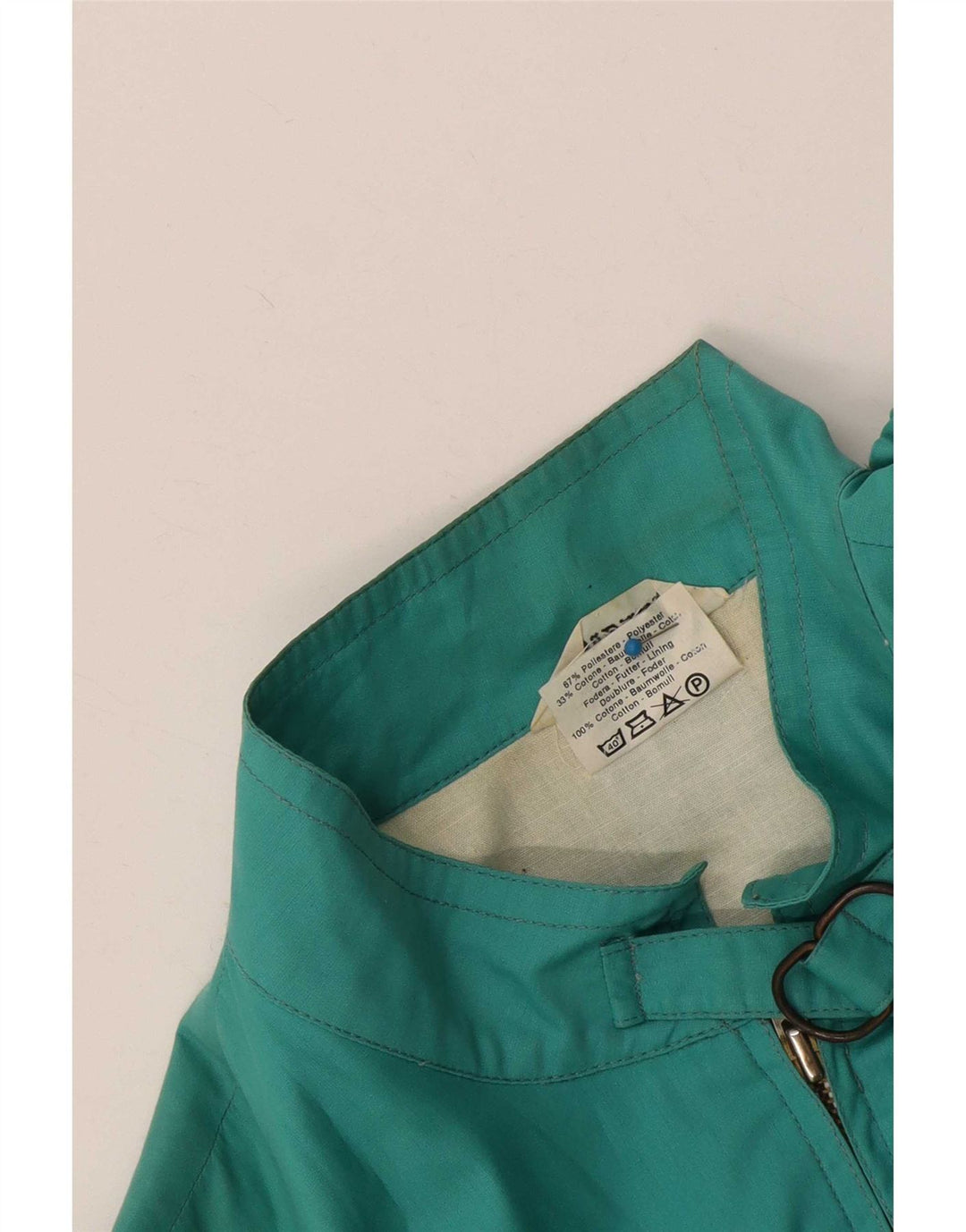Bomber Vintage pentru femei UK 12 Turcoaz mediu Poliester color