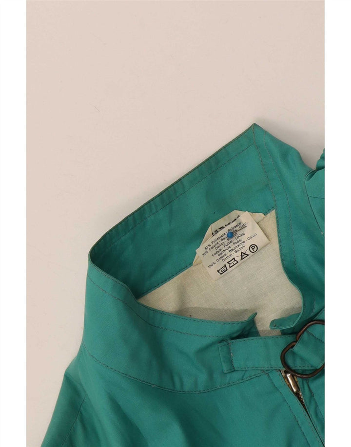 Bomber Vintage pentru femei UK 12 Turcoaz mediu Poliester color