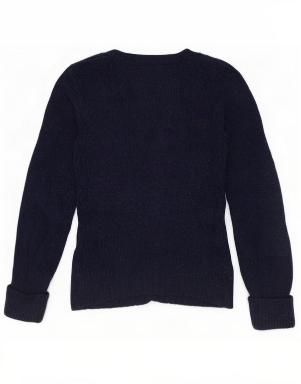 Pulover cardigan Massimo Dutti pentru femei UK 12 Medium Bleumarin Bumbac