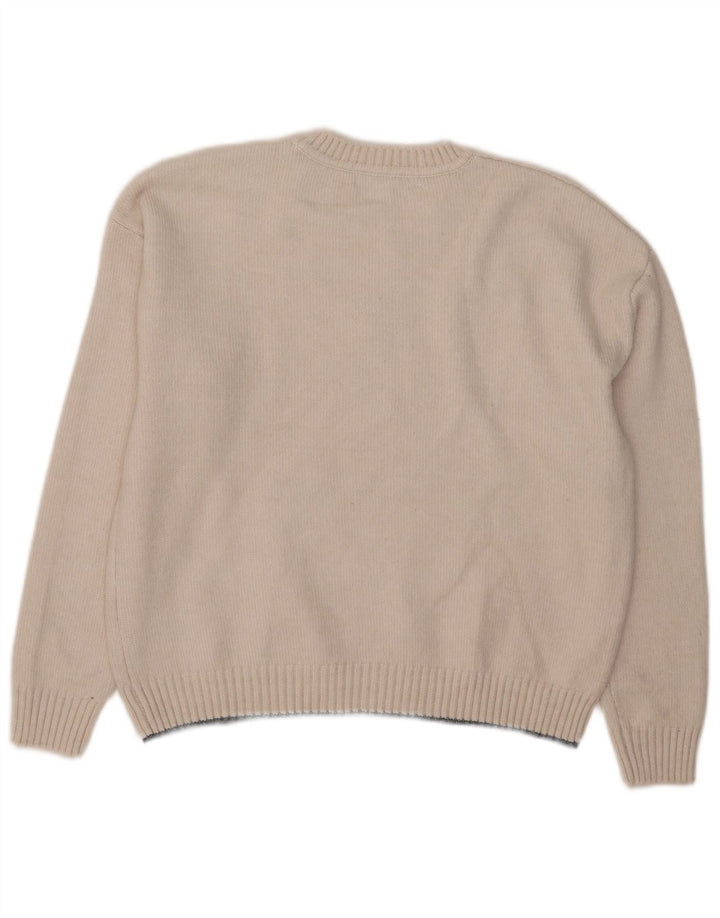 Pulover pentru femei Marks & Spencer cu decolteu triplu UK 14 Medium Off White