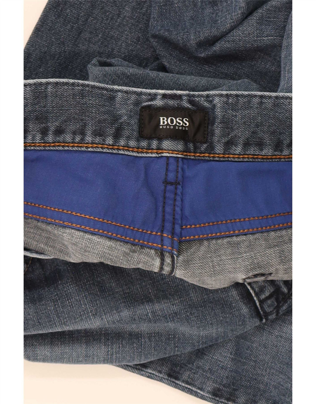 Blugi drepti pentru bărbați Hugo Boss W36 L31 bleumarin