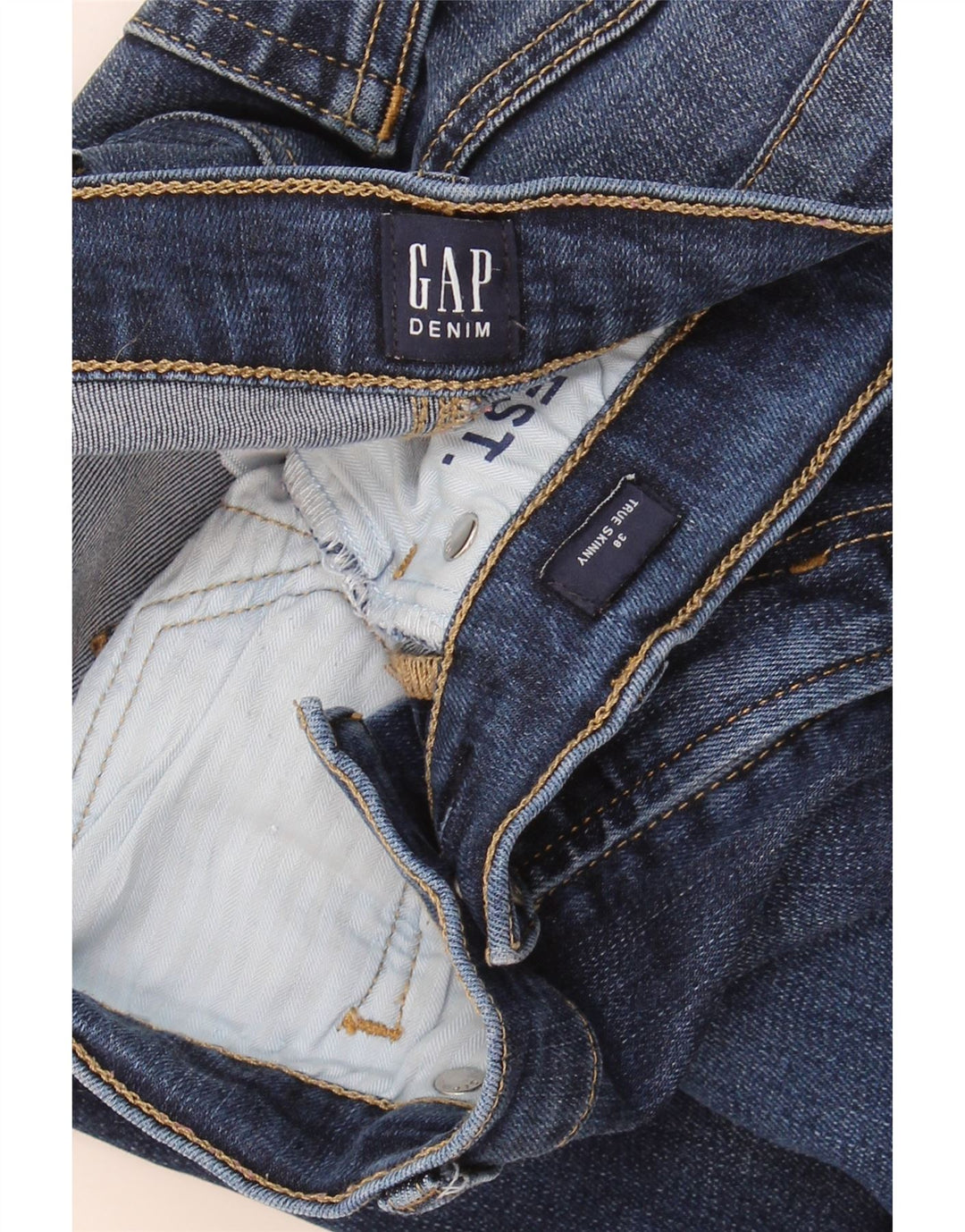 Blugi skinny pentru femei Gap EU 38 Medium W30 L28 Blue Lyocell