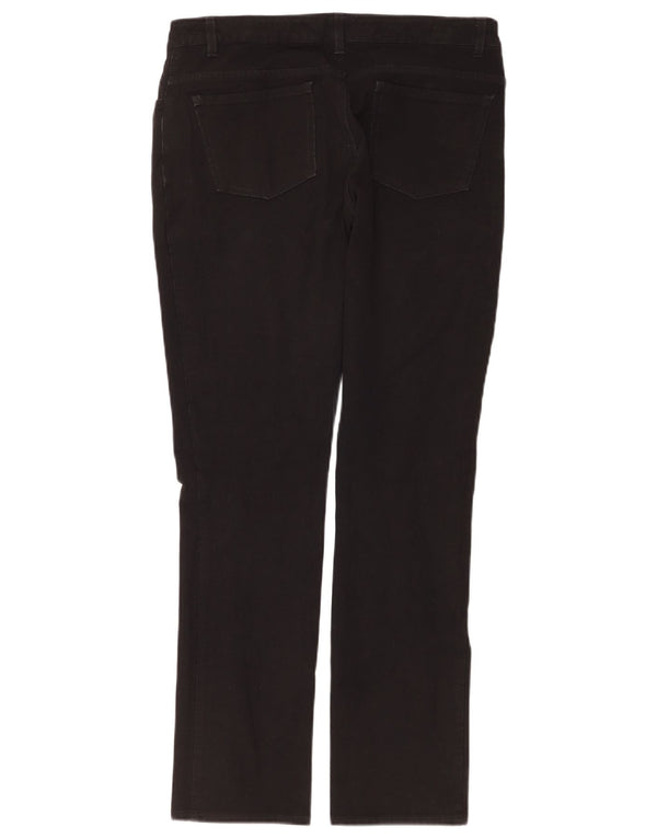 Pantaloni casual subțiri pentru femei Jigsaw UK 12 Medium W32 L30 Viscoză neagră