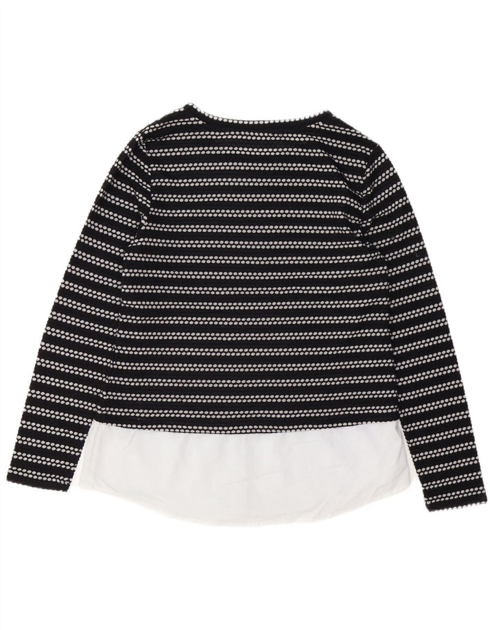 CALVIN KLEIN Top pentru femei cu mânecă lungă UK 12 Medium Black Dunge