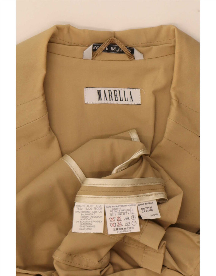 Jachetă Blazer pentru femei Marella cu 3 nasturi UK 6 XS bumbac bej