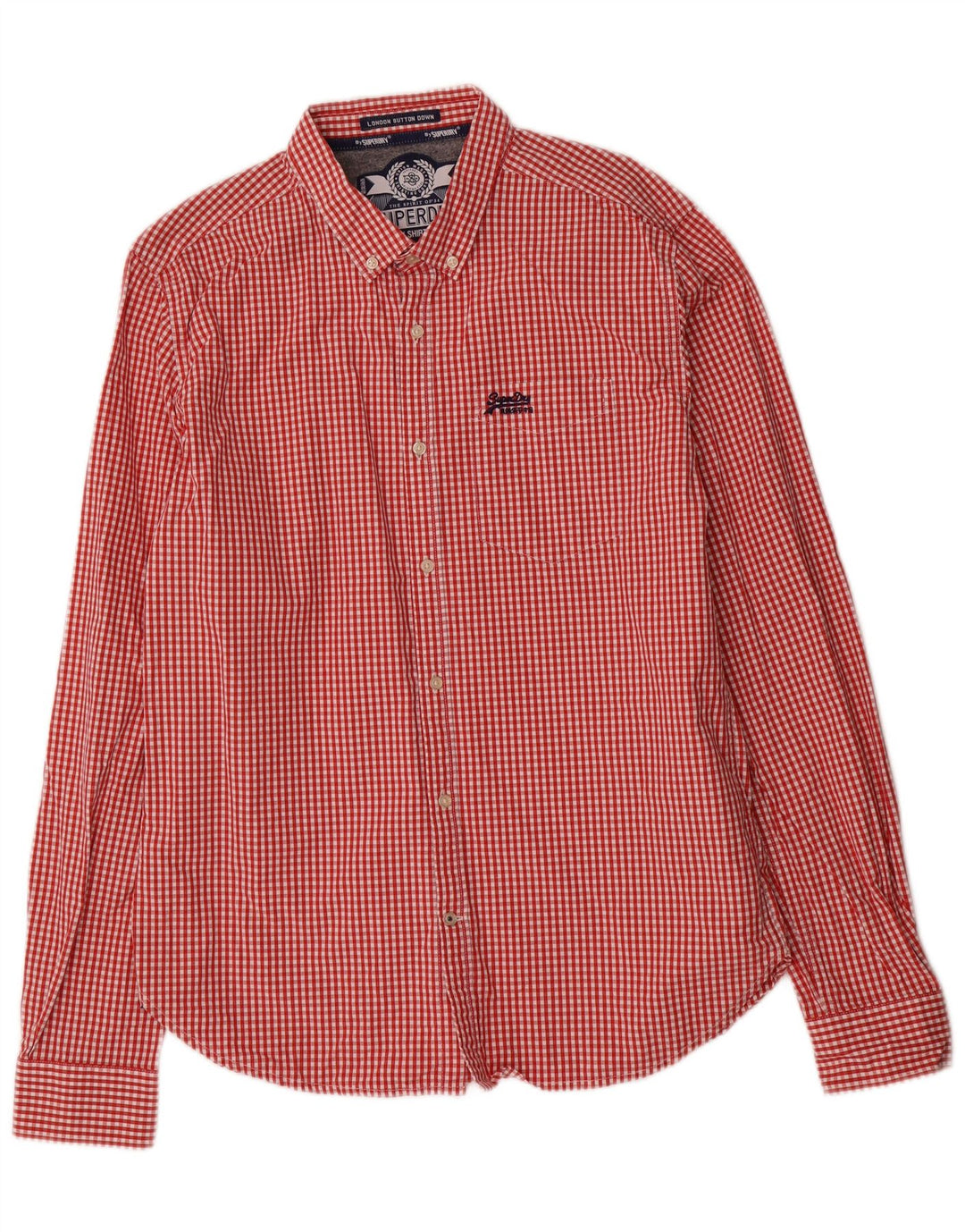 Cămașă pentru bărbați Superdry XL, roșu, bumbac vichy