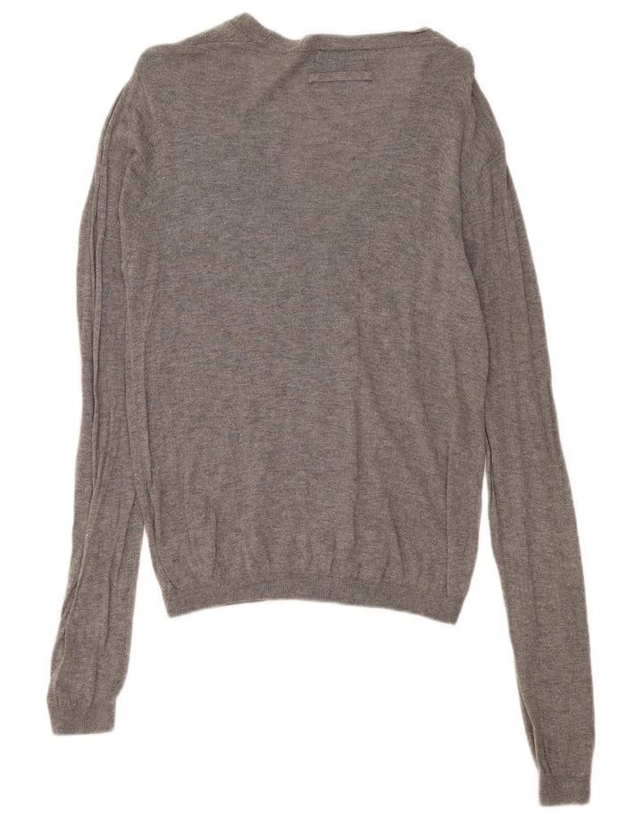 Pulover cardigan pentru bărbați Zara, gri mediu