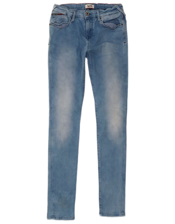 Blugi skinny pentru fete Tommy Hilfiger 13-14 ani W26 L29 albastru bumbac