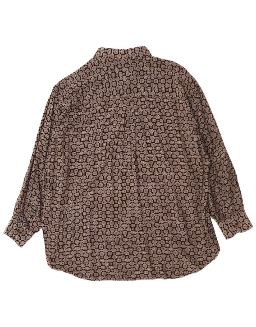 GP. BELLINI & COMPANY Cămașă pentru bărbați Viscoză geometrică neagră medie