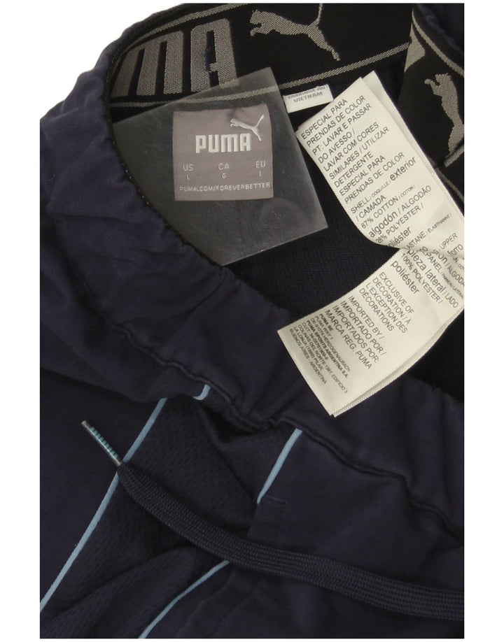 Pantaloni scurți sport PUMA pentru bărbați, mari, albastru, bumbac