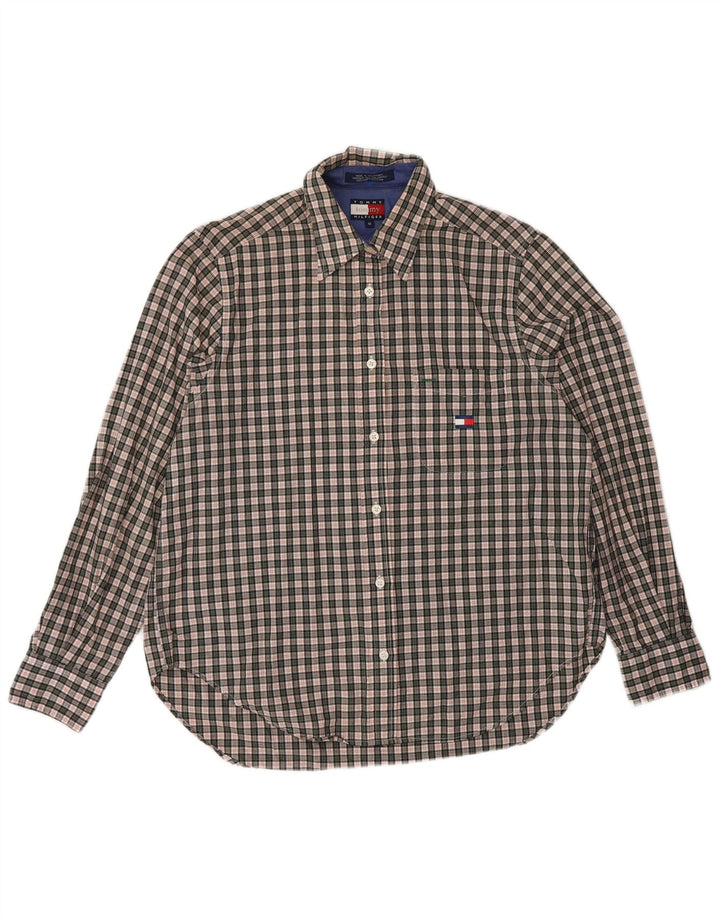 Cămașă pentru femei TOMMY HILFIGER US 8 Medium Grey Check Bumbac