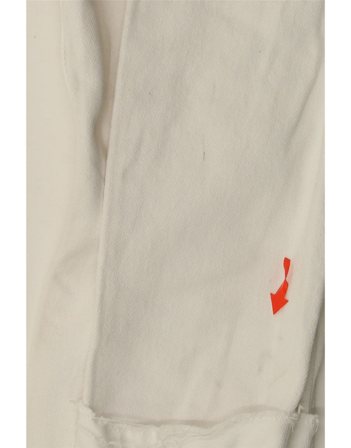 HOLLISTER Blugi skinny cu talie joasă pentru femei L26 L28, bumbac alb