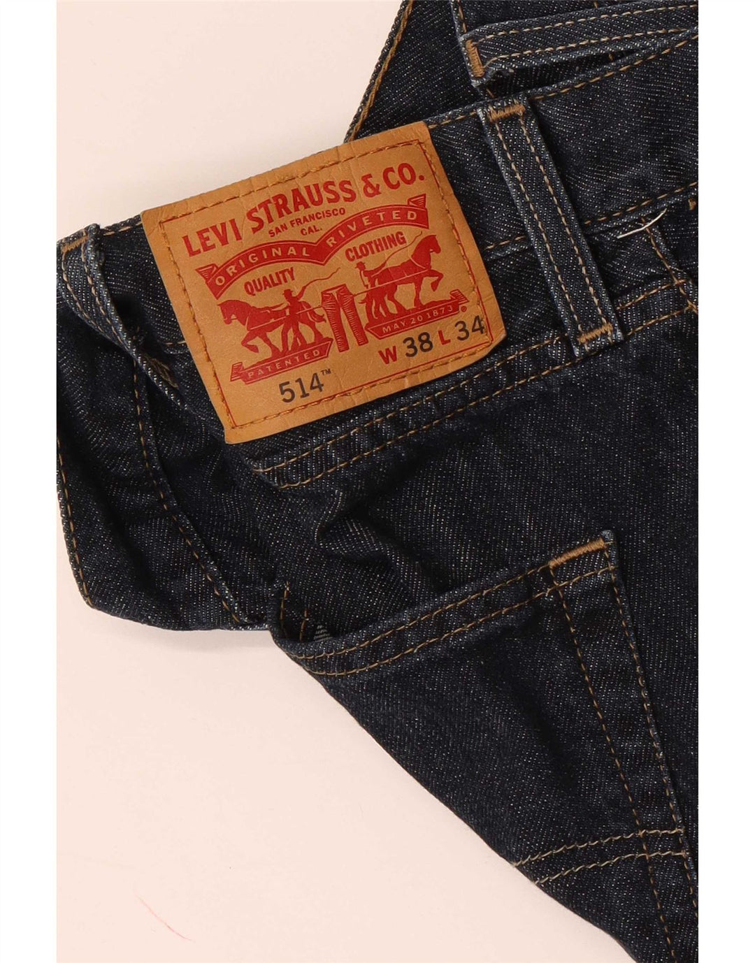 Blugi drepti pentru bărbați Levi's 514 W38 L34 bleumarin