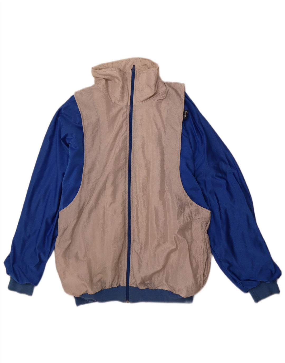 Jachetă de top pentru trening VINTAGE pentru bărbați, cu croială largi, IT 50, gri mediu, color block