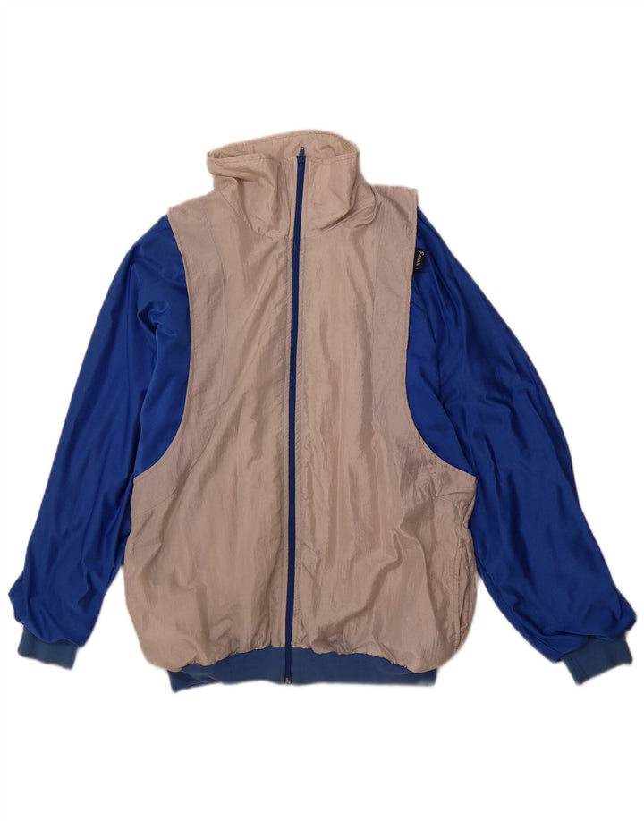 Jachetă de top pentru trening VINTAGE pentru bărbați, cu croială largi, IT 50, gri mediu, color block