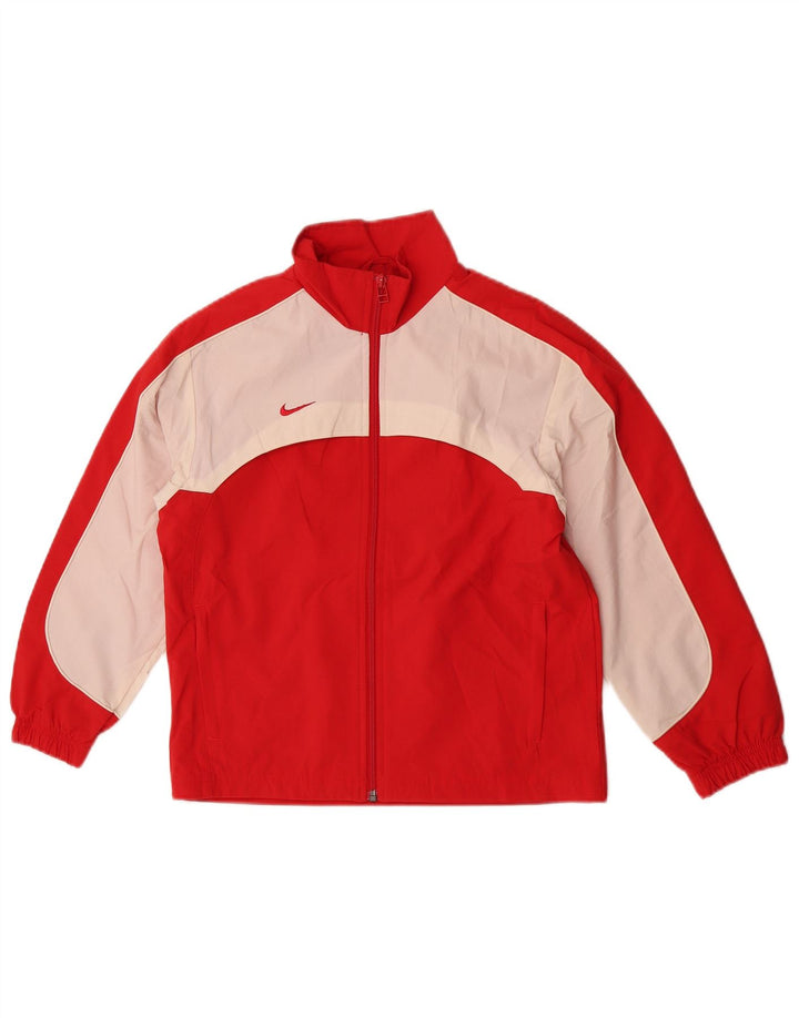 Jachetă de trening pentru băieți Nike 7-8 ani Poliester color bloc roșu