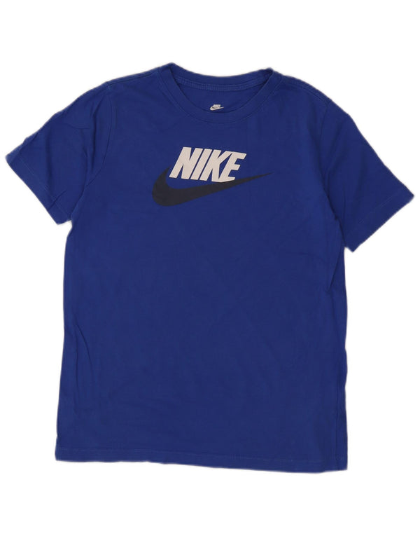 Tricou grafic Nike pentru băieți Top 13-14 ani XL Bumbac albastru