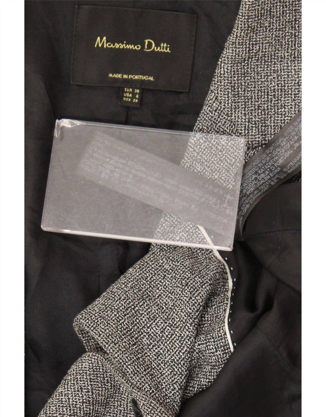 Vestă Massimo Dutti Femei EU 38 Lână Gri Mic