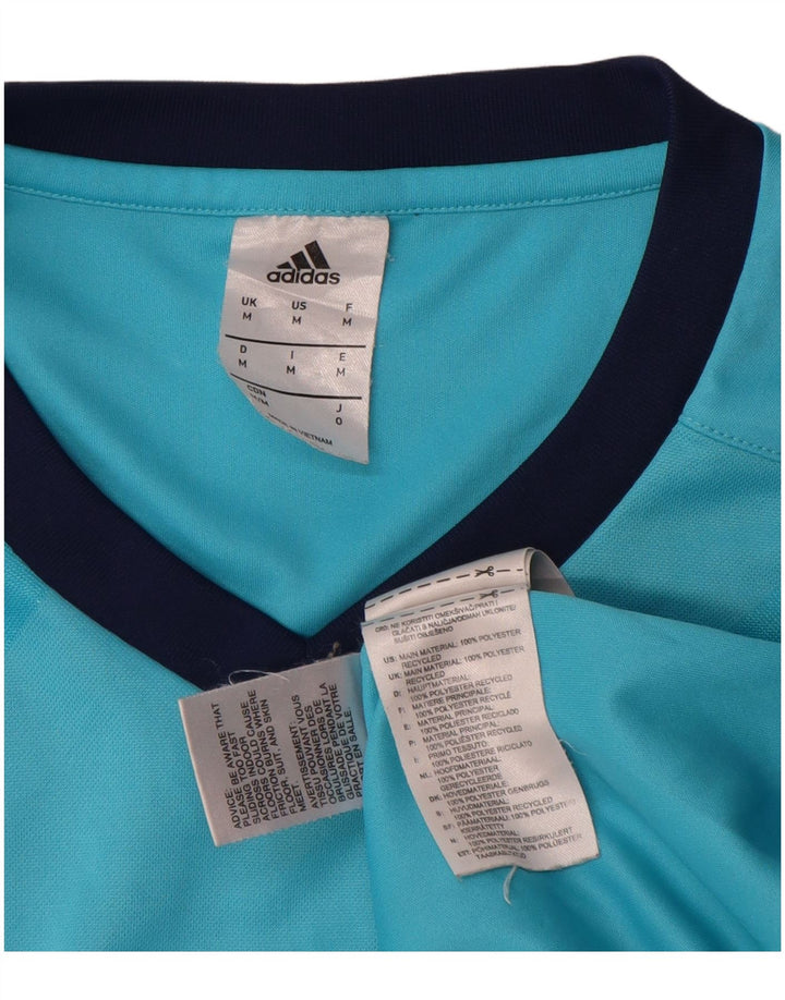 Adidas Climalite Top cu mânecă lungă pentru bărbați, poliester albastru mediu
