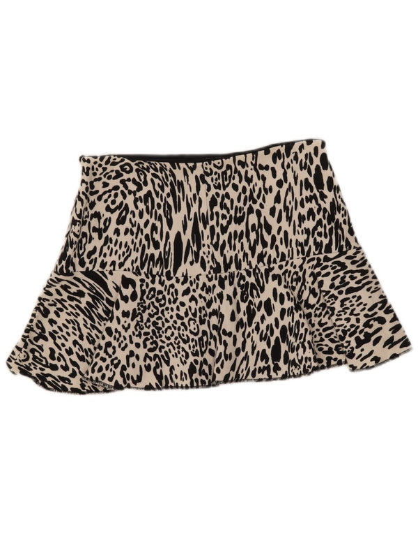 Fustă Mini pentru Damă Zara Medium W28 Alb Imprimat Animal