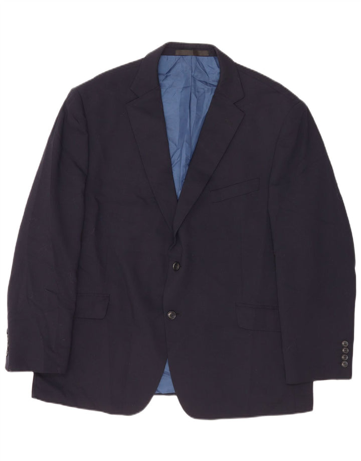 Jachetă pentru bărbați Marks & Spencer, cu 2 nasturi, UK 46 3XL Lână bleumarin