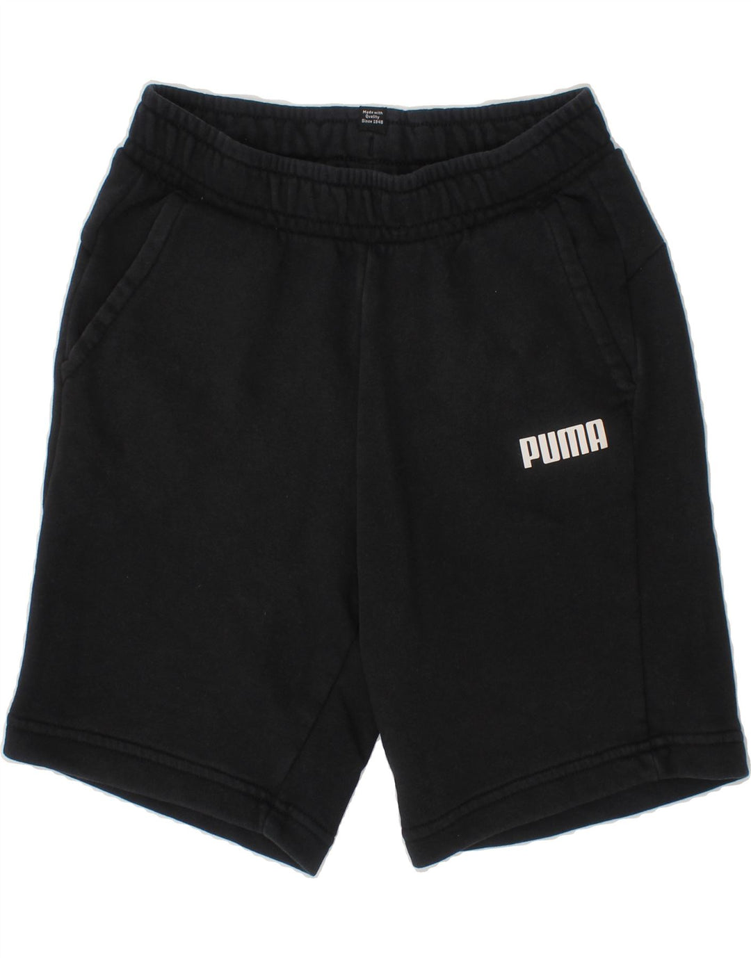 PUMA Boys Sport Shorts 9-10 Years  Black Vintage Puma and Second-Hand Puma from Messina Hembry 