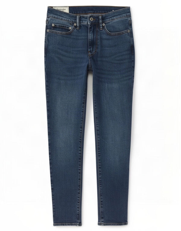 Blugi skinny pentru femei Abercrombie & Fitch W28 L30 Bumbac albastru
