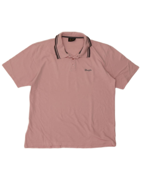 Tricou polo pentru bărbați Wrangler XL bumbac roz