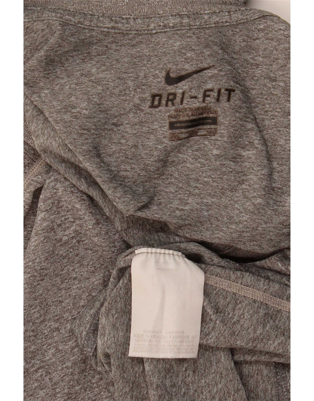 Tricou Nike pentru bărbați Dri Fit Top 2XL, gri poliester cu pături