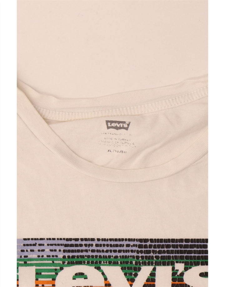 Tricou grafic pentru bărbați Levi's Top XL Bumbac alb