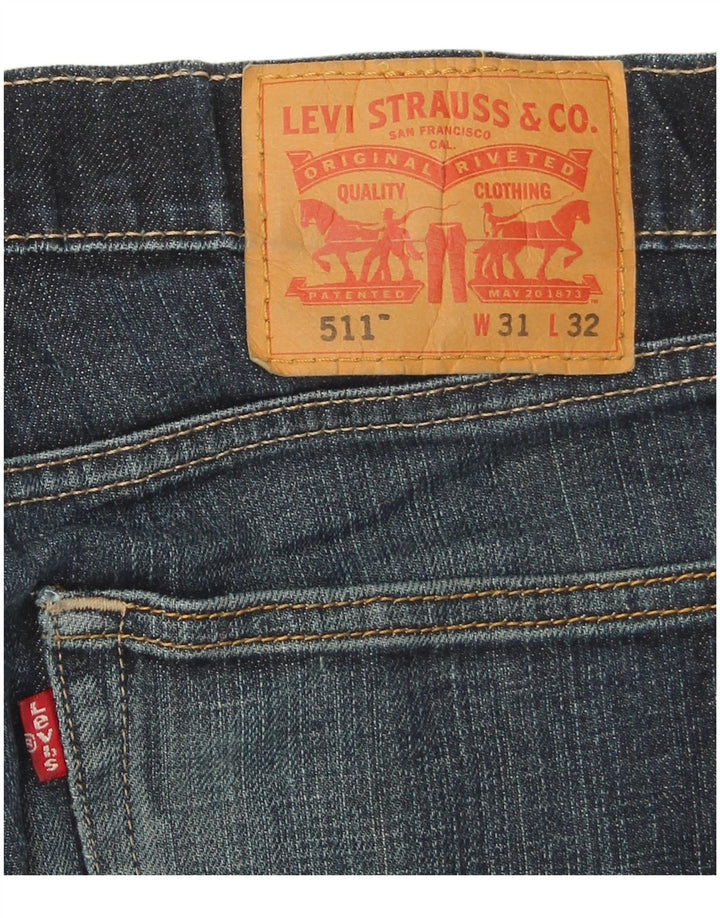 Blugi Levi's 511 Slim pentru bărbați W31 L32 Bumbac albastru