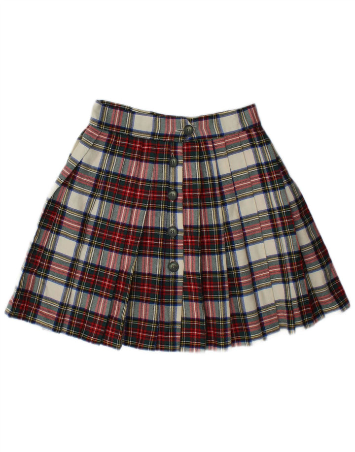 Fusta mini plisată pentru femei Swish IT 44 Medium W28 Lână în carouri multicolore