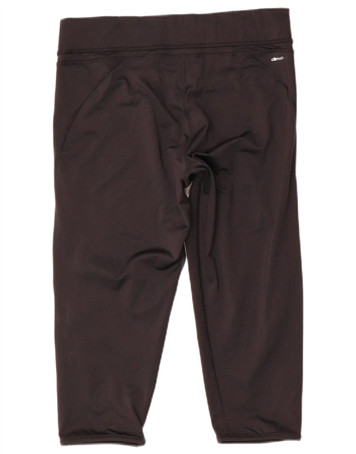 Leggings Adidas Climalite Capri pentru femei Marea Britanie 16/18 Poliester negru mare