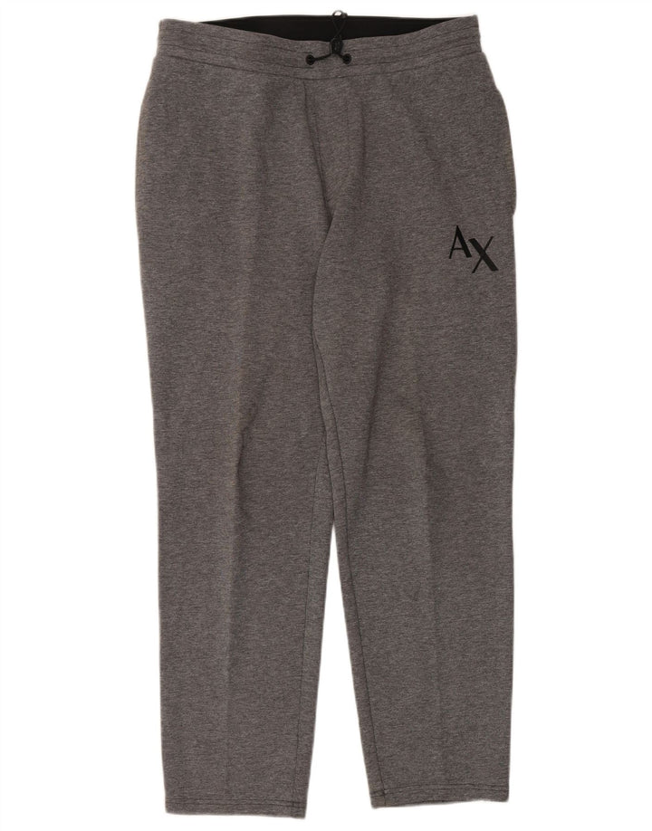 Pantaloni de trening pentru bărbați Armani Exchange, bumbac gri mediu