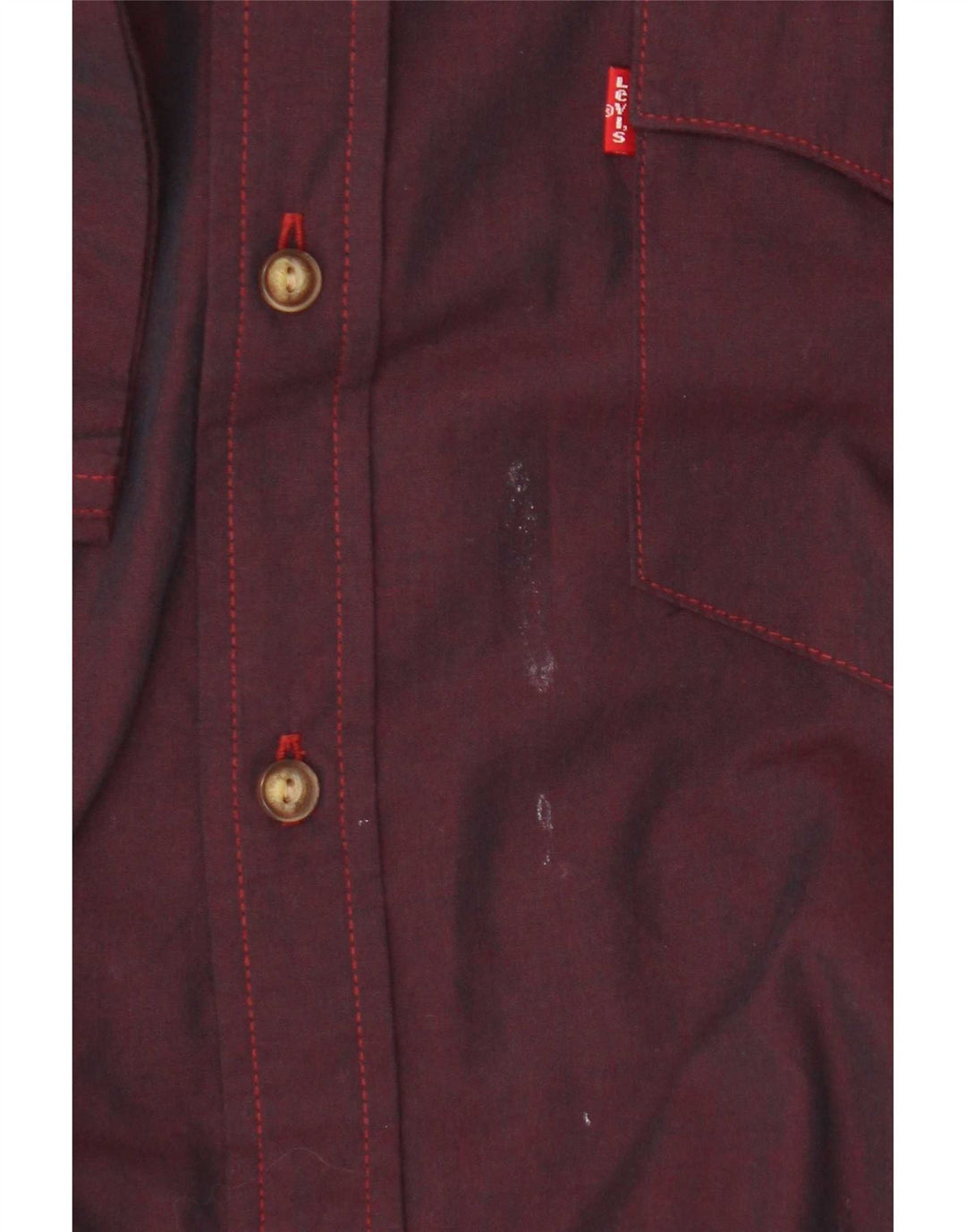 Cămașă cu mânecă scurtă Levi's pentru bărbați, bumbac maro mare