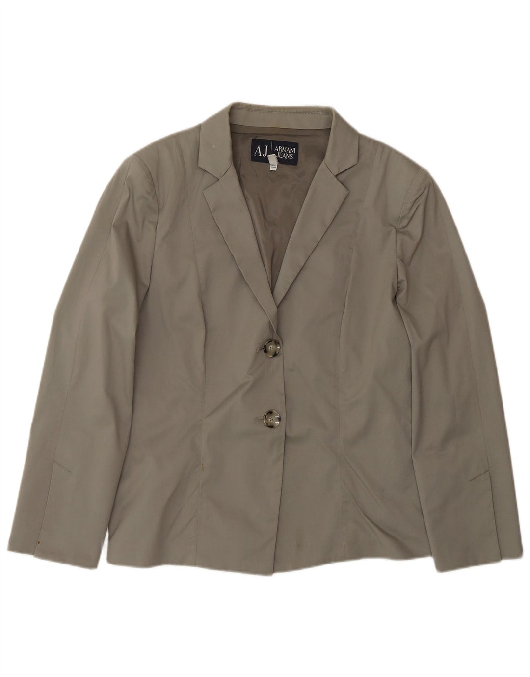 Jachetă Blazer pentru femei Armani Jeans cu 2 nasturi US 14 XL bumbac gri