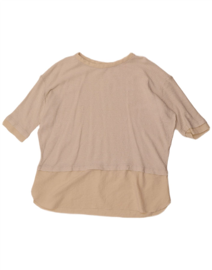 Tricou supradimensionat pentru femei Zara UK 16 Large White