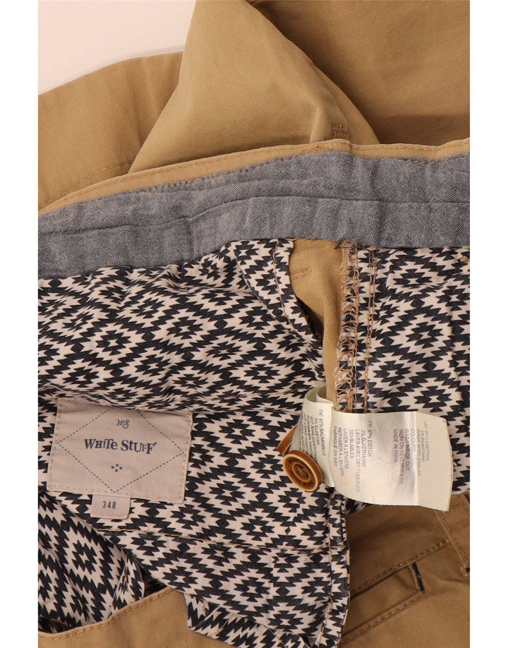 Pantaloni scurți chino pentru bărbați White Stuff W34, mare, bej, bumbac