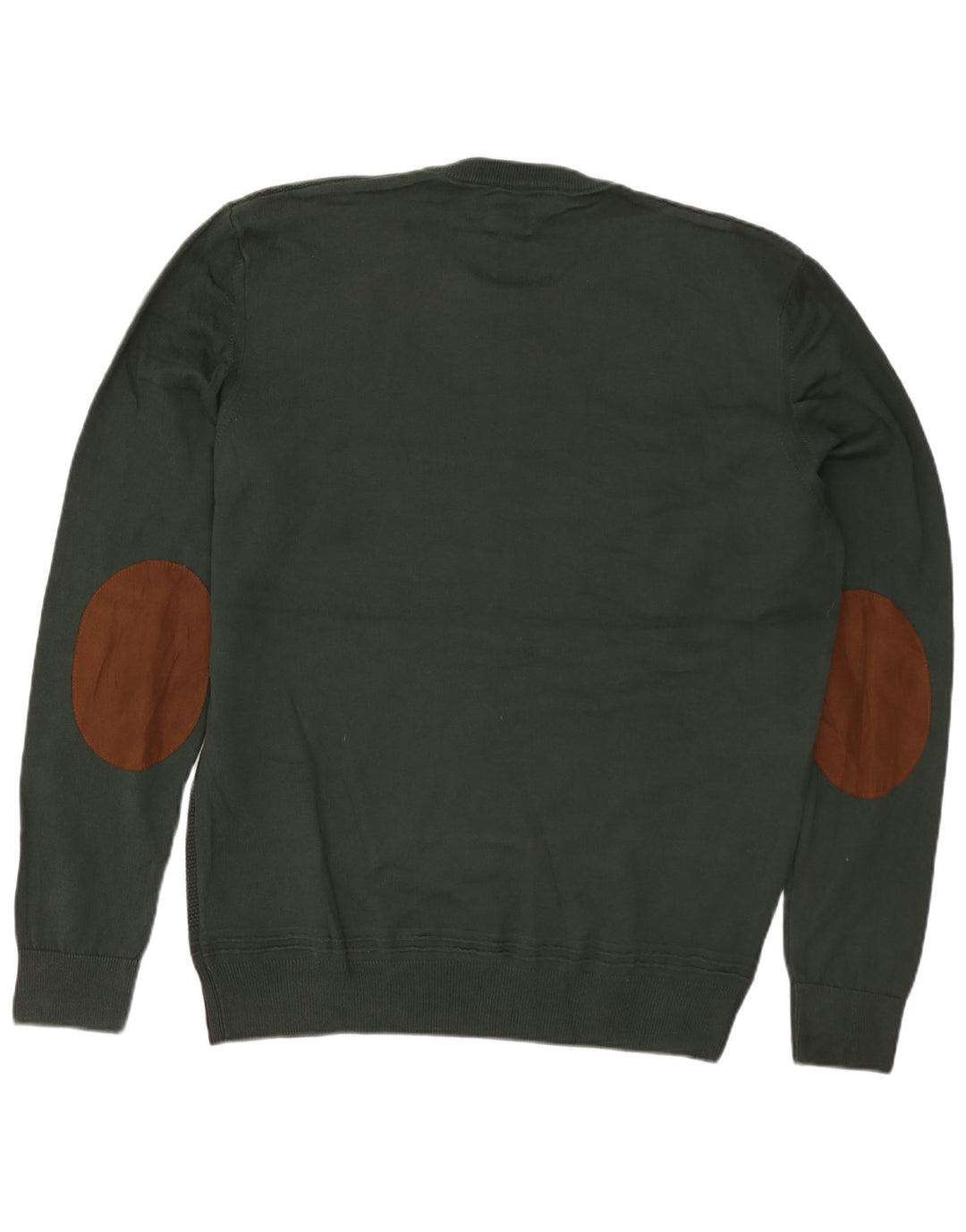 Pulover ZARA pentru bărbați cu decolteu triplu, verde mare