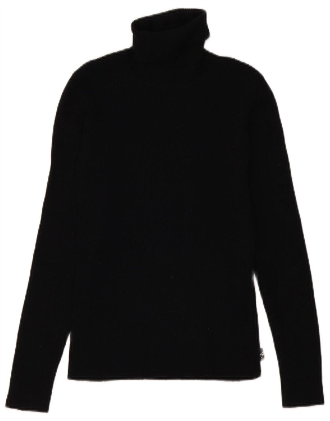 CALVIN KLEIN JEANS Pulover cu gât rulat pentru femei UK 12 Medium Black